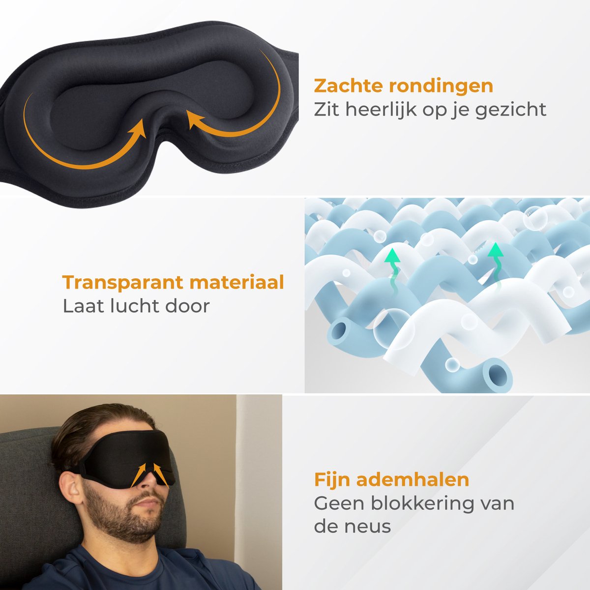 Explorey Verduisterend Slaapmasker