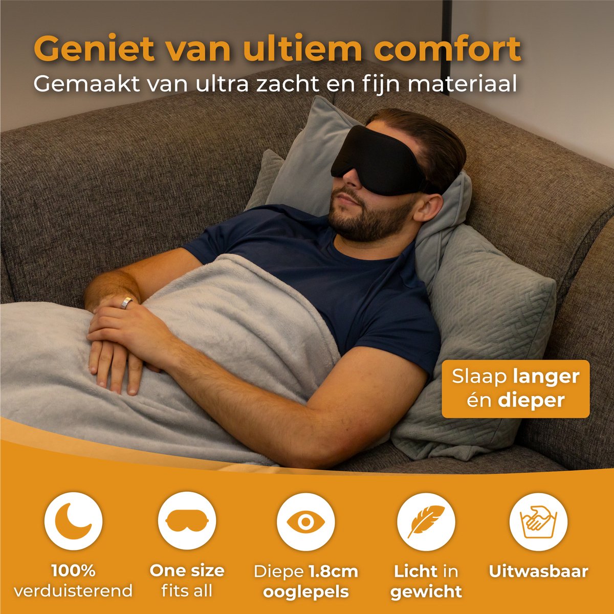 Explorey Verduisterend Slaapmasker