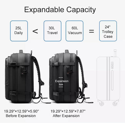Vacuüm backpack 60L